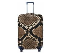 Fbghhty Serpentine Pattern Stampa Universale Valigia Copertura per Viaggio Elastico Lavabile Copertura di Viaggio Protezione Dei Bagagli, Nero , XL