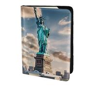 FBGHHTY Statua della Libertà a New York Stampa Uomini e Donne Elegante 5.5 "Passaporto Viaggio Documenti Portafoglio Caso Sicuro Accessorio
