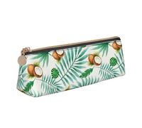 FBGHHTY Summer Coconut Tree Print Student Pencil Case Grande Capacità Triangolo Pouch Daily Essentials School College