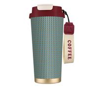 FBGHHTY Tazza da caffè in acciaio inox con stampa ananas by the sea tazza da viaggio Home Office Outdoor Camping Beverage Container
