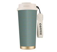 FBGHHTY Tazza da caffè in acciaio inox con stampa ananas by the sea tazza da viaggio Home Office Outdoor Camping Beverage Container