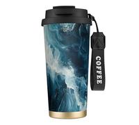 FBGHHTY Tazza da caffè in acciaio inox con stampa Within The Tides Tazza da viaggio Home Office Outdoor Camping Bevande Container
