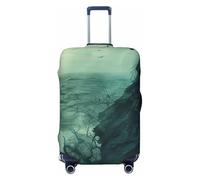 Fbghhty The Sea Witch Inspired Print - Copertura universale per valigia da viaggio, elastica, lavabile, protezione per bagagli, Nero , XL