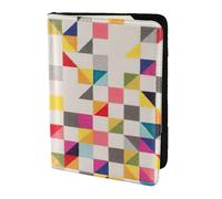 FBGHHTY Triangolo Stampa Geometrica Uomini e Donne Elegante 5.5 "Passaporto Viaggio Documenti Portafoglio Caso Sicuro Accessorio