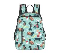 FBGHHTY Zaino leggero con stampa hot dog e limonata per uomo donna borsa da viaggio impermeabile pieghevole casual