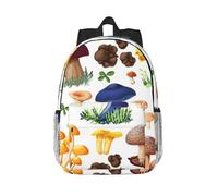 FBGHHTY Zaino pratico con stampa di funghi con pittura giapponese, traspirante, da viaggio, attività all'aperto, viaggiatori, escursionisti