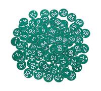 FBHDKJNFG 1-200 numeri in plastica, 100 carte riutilizzabili in plastica con numeri incisi, chiavi a mano - Conservazione della codifica del gabinetto dell'hotel(Groen)