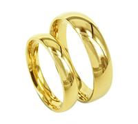 FBHDKJNFG Anelli di Fidanzamento, Anelli eterni, Anelli di f Set di FEDI Nuziali in Titanio, Anelli di Fidanzamento, Confezione da 2, Misure Multiple, Regno Unito, Cupola Lucida