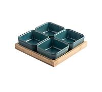 FBHDKJNFG Ciotoline in ceramica per salse Ceramic Dip Bowls Set Multicolor Soy Saucer Dish Fruit Snack Dried Fruit Plate Restaurant(A)