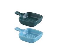 FBHDKJNFG Ciotoline in ceramica per salse Ceramic Dip Bowls Set With Handle For Soy Sauce, Vinegar, And Condiments - Multicolor(J)