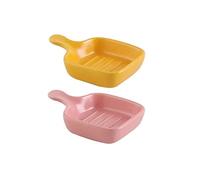 FBHDKJNFG Ciotoline in ceramica per salse Ceramic Dip Bowls Set With Handle Soy Sauce Vinegar Seasoning Condiment Dish Multicolor(G)