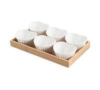 FBHDKJNFG Ciotoline in ceramica per salse Ceramic Porcelain Dip Bowls Set Multicolor For Soy Sauce, Snacks, Dried Fruit, Dessert(F)