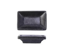 FBHDKJNFG Ciotoline in ceramica per salse Ceramic Rectangular Sauce Dish For Seasoning And Hot Pot Dipping Pack Of 4 Multicolor(Svart)