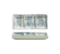 FBHDKJNFG Ciotoline in ceramica per salse Ceramic Salad Bowls Separate Seasoning And Dipping Compartments Barbecue Multicolor 1 piece(D)