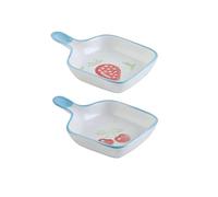 FBHDKJNFG Ciotoline in ceramica per salse Ceramic Soy Saucer And Dip Bowls Set With Handle For Vinegar Seasoning Multicolor(D)