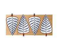 FBHDKJNFG Ciotoline in ceramica per salse Sauce Dish 3.35 Inch Ceramic Leaf Shape Multicolor Japanese Style Soy Vinegar Appetizer(C)