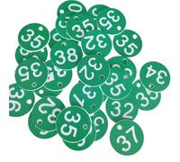 FBHDKJNFG Etichette digitali in plastica, 100 etichette numeriche in plastica for alveare impermeabili 1-100 for documenti d'identità, pub, hotel, cassette postali, palestra(Groen)
