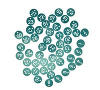 FBHDKJNFG Etichette digitali in plastica, Etichette con numeri sequenziali in plastica 100 pezzi 3,5 cm Etichette for cartelli Indicatori for giardino Cassetta postale for hotel Palestra(Groen)