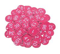 FBHDKJNFG Etichette digitali in plastica, Etichette con numeri sequenziali rotondi in plastica da 100 pezzi da 3,5 cm for cartelli, giardino, hotel, cassetta postale, palestra