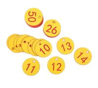 FBHDKJNFG Etichette digitali in plastica, Etichette numeriche in plastica, 100 pezzi, circolari, leggere, for palestra, sauna, hotel, scuola, ufficio, artigianato(Gold)