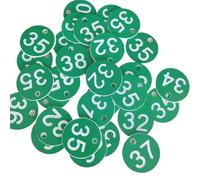 FBHDKJNFG Etichette digitali in plastica, Etichette numeriche rotonde colorate in plastica 200 pezzi 1-200 sequenziali 3,5 for palestra cassetta postale hotel giardino(Groen)