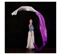 FBHDKJNFG Palestra con Nastro da Ballo, Ginnastica Artistica Performance Talent Show Props Stelle filanti in Poliestere con Asta di lode sul palco(Purple-White)