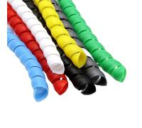 FBHDKJNFG Pulizia del Cavo, Avvolgicavo a Spirale for Organizer, Diametro Interno 8 mm, Multicolore, 2-10 m(Gris,ID 8mm 10 Meters)