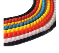 FBHDKJNFG Pulizia del Cavo, Spiral Sleeve for Cable Pipe Fire Retardant Waterproof 1 Meter Multicolor Multiple Sizes(Rood,24mm Inside Diameter)