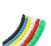 FBHDKJNFG Pulizia del Cavo, Spiral Wrap Cable Organizer Sleeve Multicolor 1 Meter(ID 14mm Black)