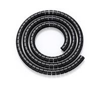FBHDKJNFG Pulizia del Cavo, Spiral Wrap Cable Wire Protector Organizer 1 Meter Multicolor 8-42mm Inside Diameter(Svart,16mm Inside Diameter)