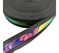 FBHDKJNFG Tessuto Riflettente, Multicolor 25mm Reflective Fabric Ribbon 5 Yards for Sewing DIY(Color-02)