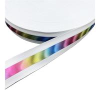 FBHDKJNFG Tessuto Riflettente, Multicolor 25mm Reflective Fabric Ribbon 5 Yards for Sewing DIY(Color-05)