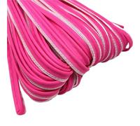 FBHDKJNFG Tessuto Riflettente, Reflective Fabric Edge Sewing Ribbon 5 Yards 9mm Multicolor for Home And Clothing DIY(Rose)