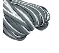 FBHDKJNFG Tessuto Riflettente, Reflective Fabric Edge Sewing Ribbon 5 Yards 9mm Multicolor for Home And Clothing DIY(Dark Grey)
