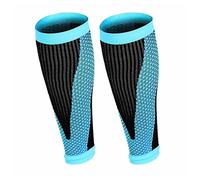 FBHFSUIEF 1 paio di manicotti a compressione for polpacci, gambe e tibie, traspiranti, for la sicurezza sportiva, for corsa il ciclismo(Blue,L)