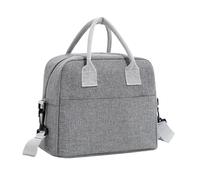 FBHFSUIEF 2 pezzi Borsa termica portatile for alimenti in tela, contenitore for picnic isolato(Grey)