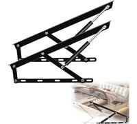 FBHFSUIEF 2 pezzi di ferramenta for mobili, molle a gas for letto, meccanismo idraulico for, kit sollevamento for con a(Black,800mm)