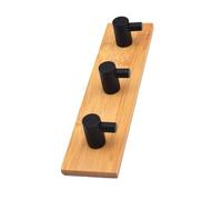 FBHFSUIEF Appendiabiti, ganci da parete, 1/2/3 grucce in legno autoadesive, gancio, appendiabiti, ombrello, vestiti, borse, portaoggetti cucina e bagno(3)