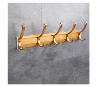 FBHFSUIEF Appendiabiti, ganci da parete, gancio for accappatoio nero e oro adesivo for lavabo, bagno, montaggio a, porta chiavi, appendiabiti, abiti, asciugamani, mobile, 5(Gold)