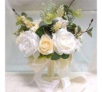 FBHFSUIEF Bouquet da sposa, fiori artificiali, bouquet di, che tiene(B)