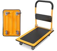 FBHFSUIEF Carrello a mano for il trasporto in ufficio e in casa con maniglia pieghevole, carrello for carichi pesanti
