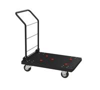 FBHFSUIEF Carrello a piattaforma pieghevole, carrello a mano, trasportatore for corriere, portatile, rimorchio for merci, a