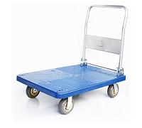 FBHFSUIEF Carrello a spinta piccolo for trasporto a 360 gradi, maniglia pieghevole, facile da riporre, carrello a pianale robusto(4inchWheelsgreen)