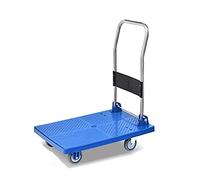 FBHFSUIEF Carrello pieghevole con ruote silenziose for magazzini, ristoranti, piccolo carrello capacità di peso 440 libbre