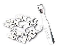 FBHFSUIEF Chiave regolabile, chiave a cricchetto portatile con testa vibrante, set di combinazione intercambiabile, girevole a 180°, flessibile rimovibile