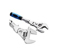 FBHFSUIEF Chiave regolabile, chiave for condizionatore d'aria for bagno idroelettrico, a cricchetto multifunzionale pieghevole retrattile 5 in 1 con testa a