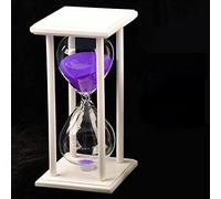 FBHFSUIEF Clessidra con Timer da 15/30/45/60 Minuti, Decorazione for la cameretta dei Bambini, for Compleanni, tè, caffè, libreria, Scuola(White)