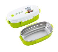 FBHFSUIEF Contenitore for il pranzo in acciaio inossidabile 312, contenitore for in stile giapponese, a prova di perdite, contenitori for(Greenb)