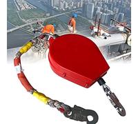 FBHFSUIEF Dispositivo di assicurazione automatica anticaduta con gancio autobloccante sicurezza in altezza in acciaio, for lavori aerei e costruzione tetti, carico 300 kg(10m)