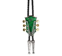 FBHFSUIEF For uomo - Cravatta Bola alla moda in corda di cuoio fatta a mano, cravatta casual con pochi soldi, tendenza della personalità dei gioielli novità(Green)